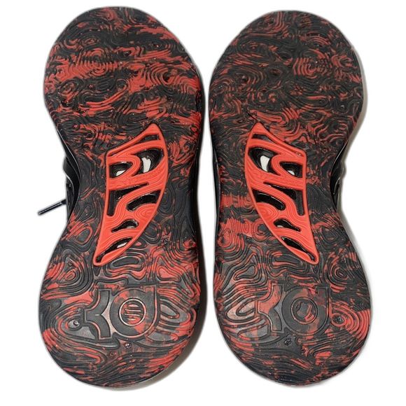 Nike KD 15 Black University Red Bred Sneakers DC1975-003 Men's Size 6.5 EUR 39 - Picture 11 of 12